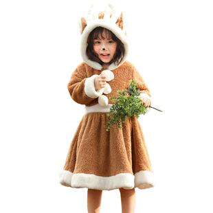 Christmas cosplay animal costumes圣诞麋鹿裙角色扮演演出服