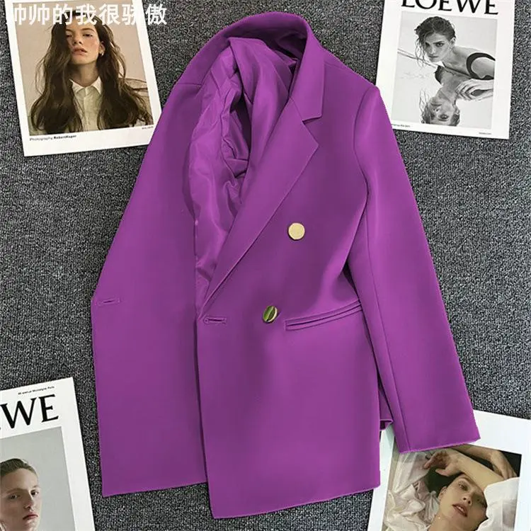 PurpleMiniBlazerforWomen紫色小