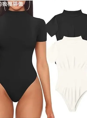 Yoga one-piece dress short-sleeve 上衣瑜伽连体衣性感短袖上衣