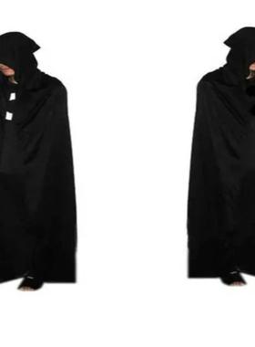 Halloween Grim Reaper Costume万圣节死神装扮服成人黑色大披风