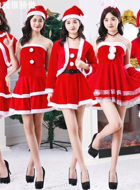 New Christmas dress Santa Claus red dress for women圣诞服裙
