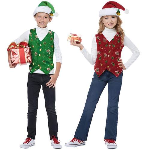 Christmas elf costume cosplay stage performance costume