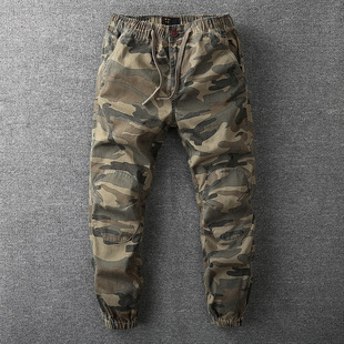 Men's casual pants spring sports cargo pants男士迷彩休闲裤春