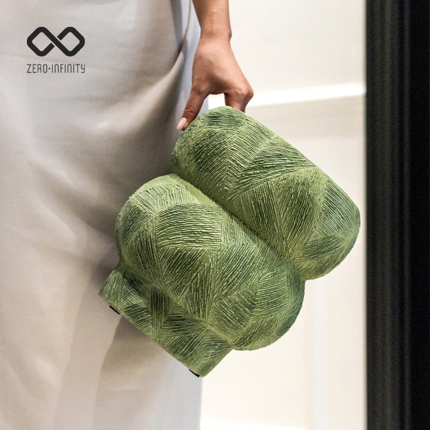 法式绿意大花器客厅餐厅插花瓶