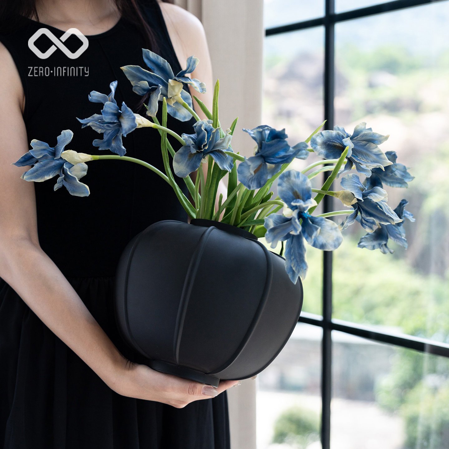 中古灯笼玻璃花器摆件售楼处