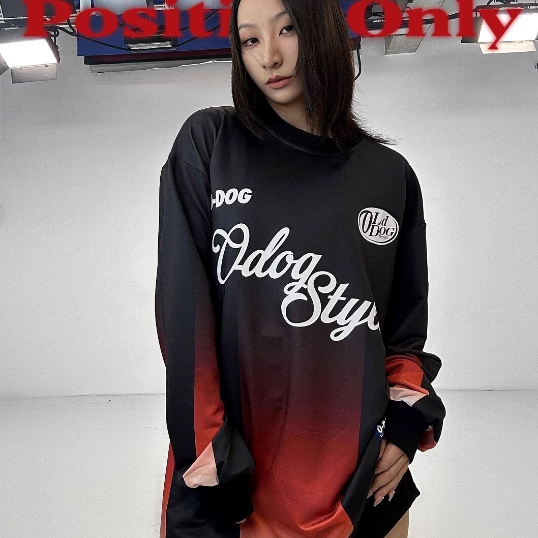 O-DOG STYLE渐变球衣 印花酷潮撞色渐变潮牌透气odog舞者