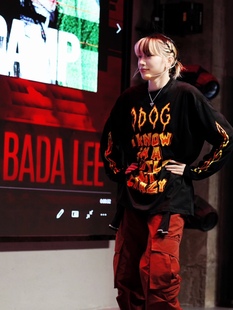 O-DOG BADALEE同款 盖思德T恤 火焰印花长袖T舞者潮流宽松
