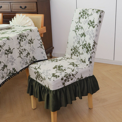 美式椅子套罩高级感实木餐