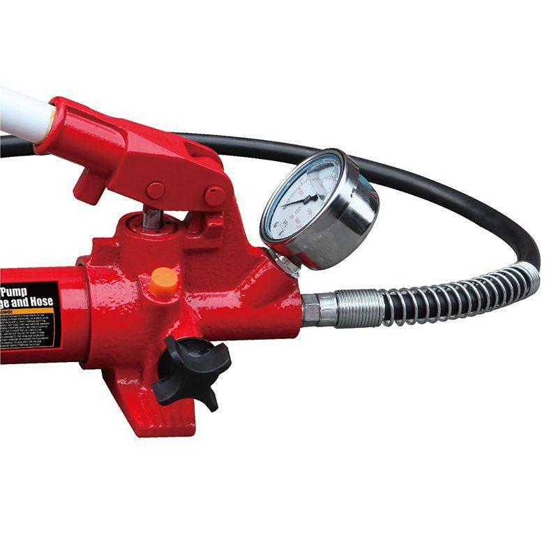 定制厂促分离式千斤顶手动油泵4T 10T液压手动泵（带压力表）品