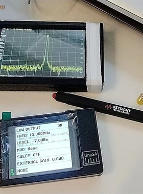 TinySA手持频谱分析仪 10K-960MHz RF EMC 无线R话筒 对讲机 Lora