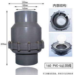 pvc管止回阀单向阀止逆阀止返 给水管道阀门20 25 32 160热卖包邮