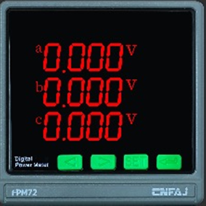 三相数显液晶电流电压频率电能组合功率因数多功能电力仪表RS485