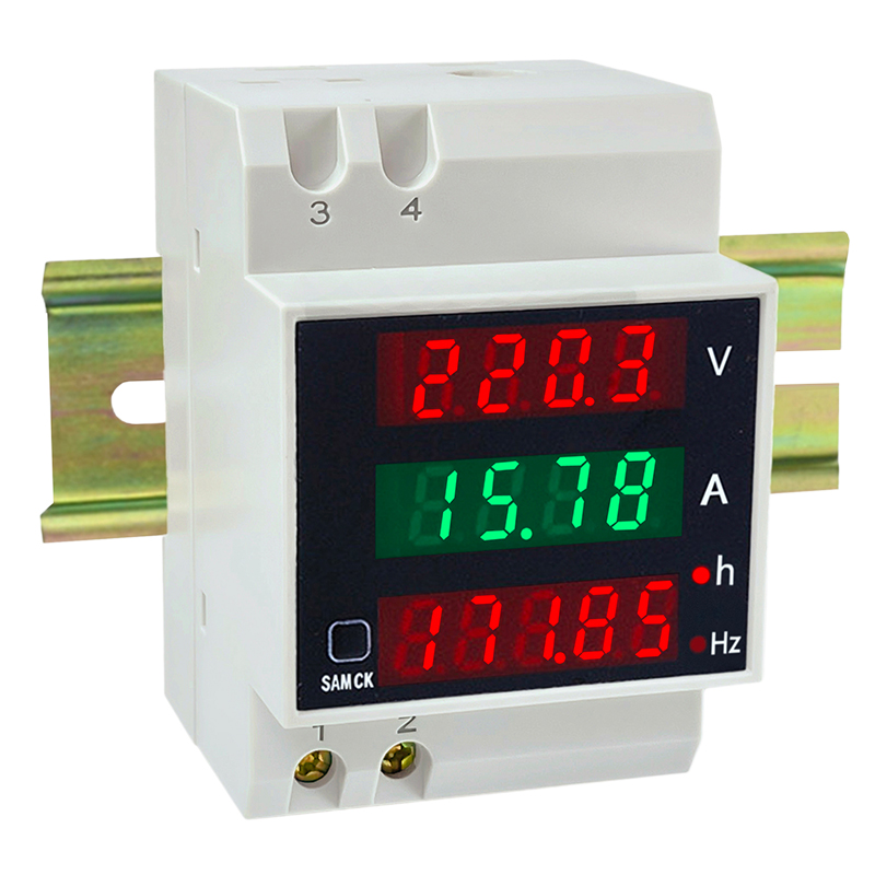 发电机交流电压电流频率表计时器220v380v100a空开数显表D52-2059