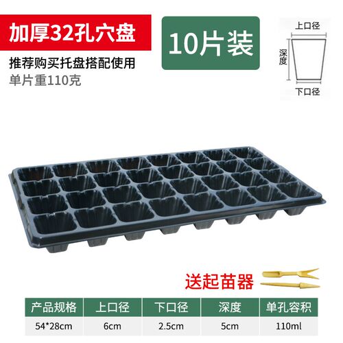 加厚多肉芽苗菜培育箱穴盘多肉种植育苗盒育苗盘塑料营养钵盆扦插