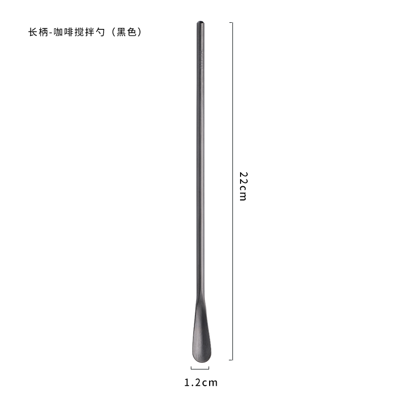 304不锈钢咖啡勺长柄搅拌勺咖啡小勺子精致长柄勺迷你搅拌棒冰勺