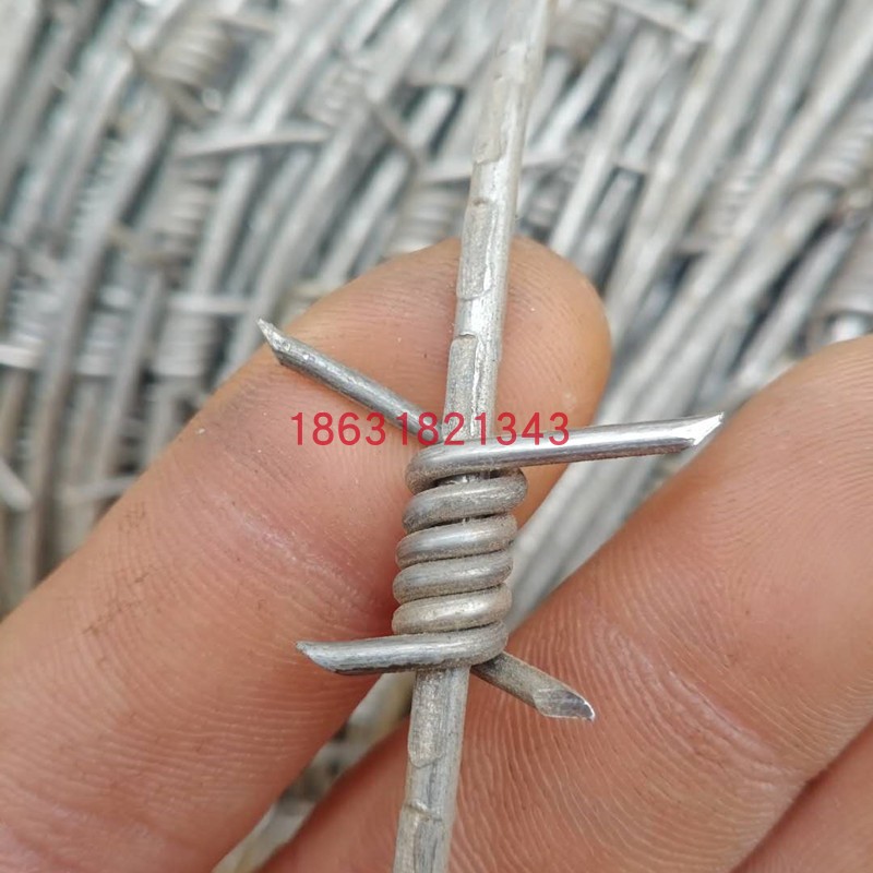 带刺铁丝网钢丝刺刺绳铁丝铁蒺藜隔离护栏网防爬刺防盗刺家用