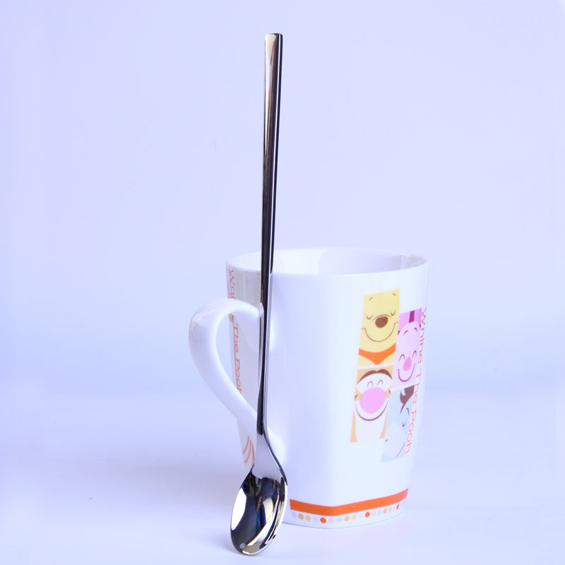 18/10不锈钢细长冰更 调酒匙更 长牛奶蜂蜜搅拌勺长调羹搅拌棒