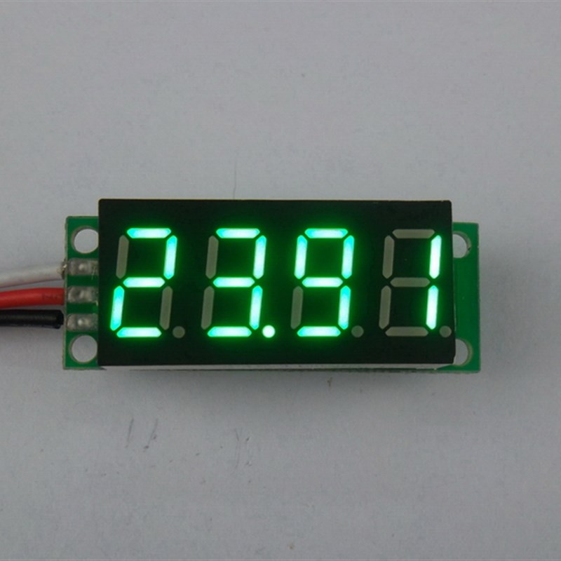 BY436V 4位高精度数显电压表头0-33V直流数字超3位半万用表0.36寸