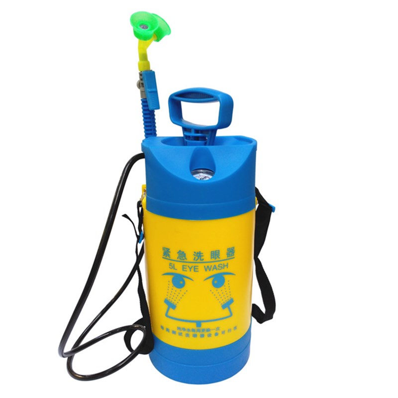 验厂实验室单双口洗眼器紧急便携式移动3L5L8L12L16L升压力冲眼器