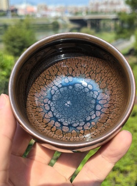 福建建阳建盏茶杯主人杯个人专用茶盏喝茶杯建窑陶瓷单杯天目盏杯