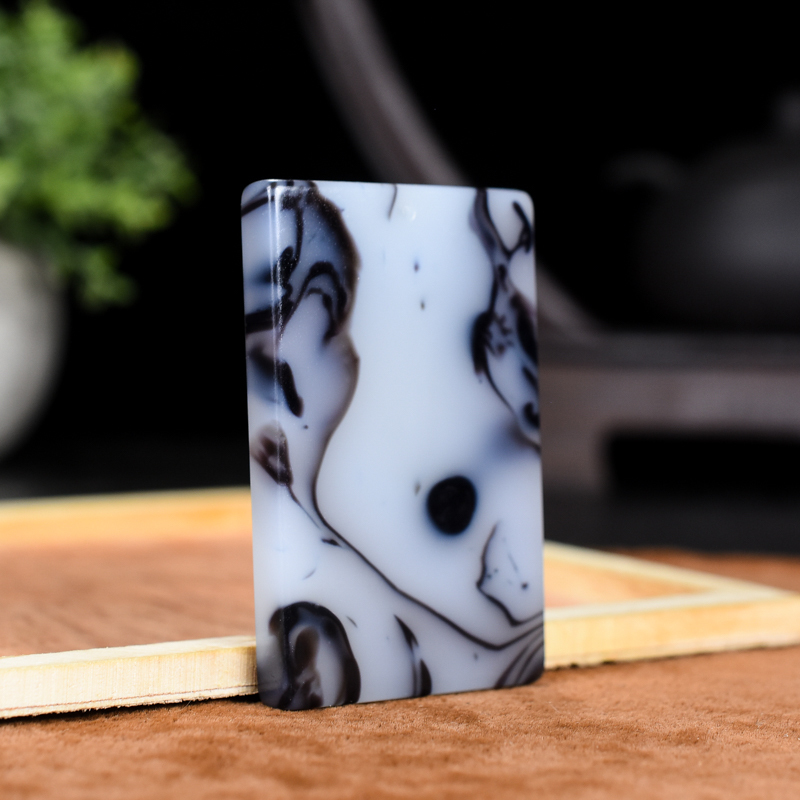 玉器新疆和田玉吊坠籽料羊脂青花白玉平安无事牌青玉佩玉牌