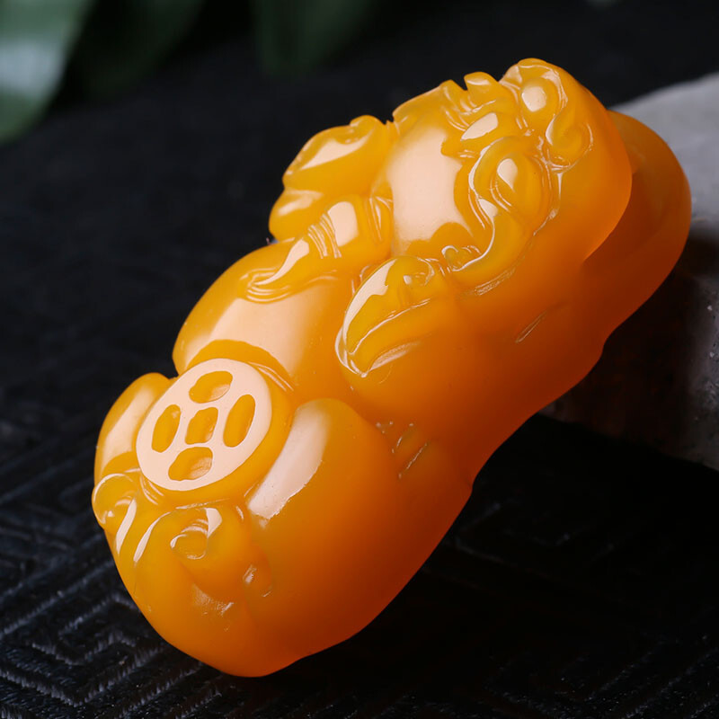玉器生肖包邮其他玉牌新疆和田项链玉吊坠黄玉貔貅玉石坠玉挂件