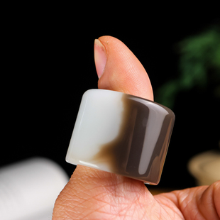 新疆和田玉糖玉扳指男款大拇指指环戒指文玩扳戒复古宫廷爆款时尚