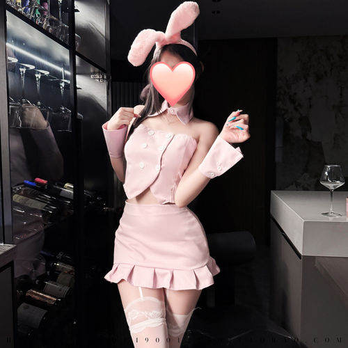 甜美兔女郎角色扮演cos制服套装性感抹胸荷叶边包臀裙私房内衣女