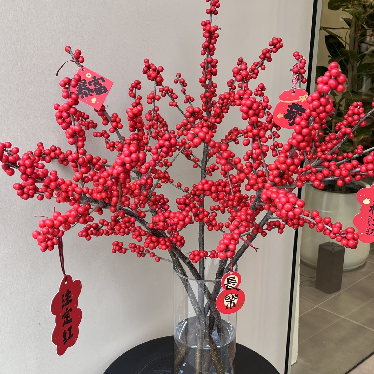 【云舍臻选】年宵花材70A红色冬青5支  1单包邮,鲜花速递/花卉仿真/绿植园艺,花材,淘宝优惠券,粉丝福利购,淘宝优惠卷