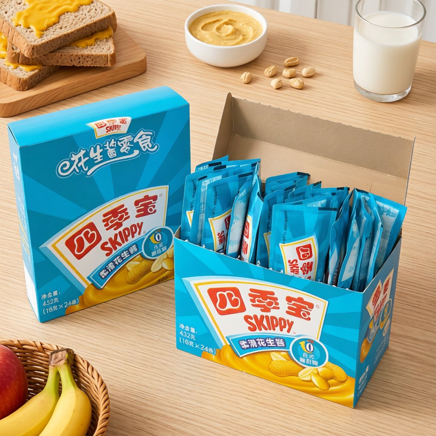 花生酱柔滑独立装小包装18g图片