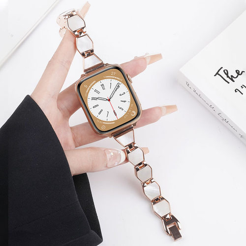 适用苹果手表S8/9/10贝壳表带