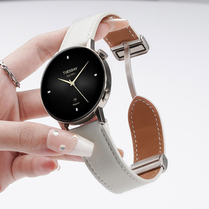 适用小米华米s4手表带watch S3/2磁吸扣s4sport真皮表带S1Pro运动color2智能Amazfit GTR4男士GTS4/3夏天女生