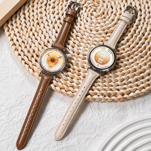 适用华为GT7手表gt6小蛮腰gt5Pro真皮watch6表带watch5智能GT4新年红色腕表带GT3配件41mm运动女款18秋冬链