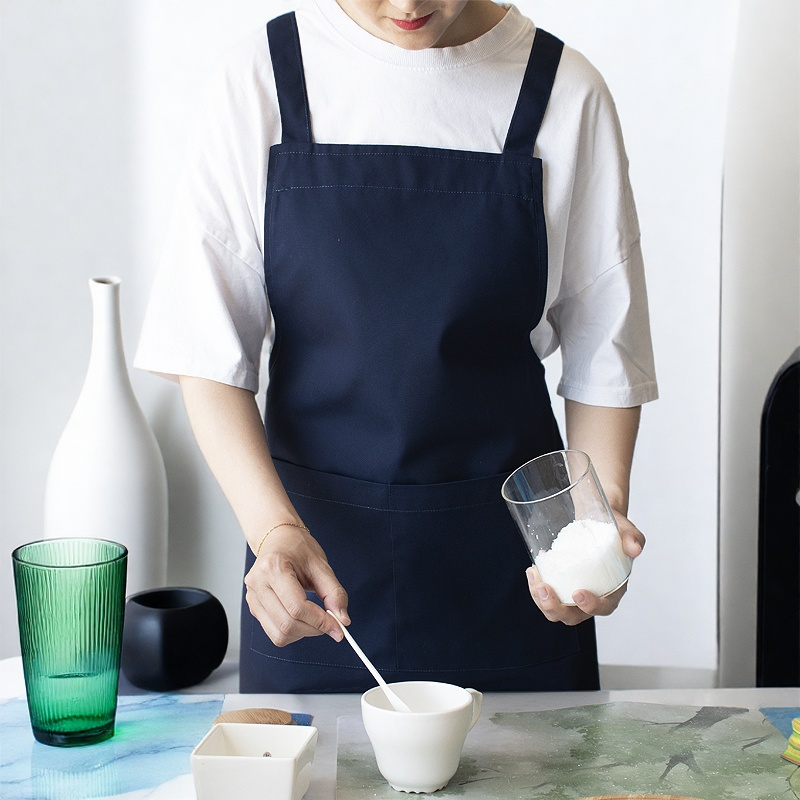 帆布围裙套装套袖家用厨房咖啡蓝色印美甲定制专用男士女新款工厂,家庭/个人清洁工具,围裙套装,淘宝优惠券,粉丝福利购,淘宝优惠卷