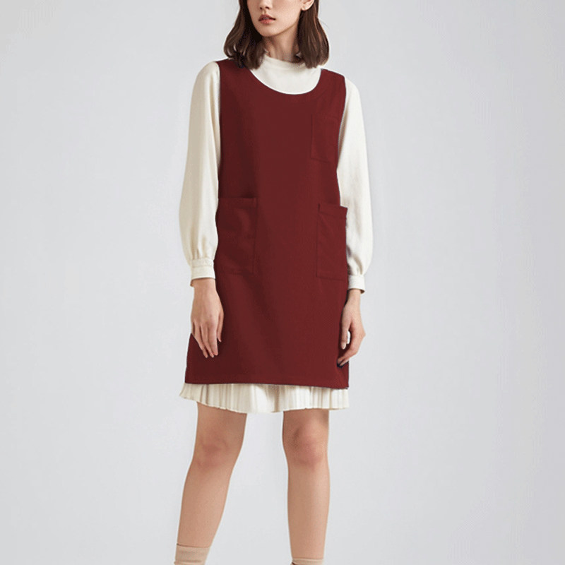 新款围裙厨房家用做饭工作上班餐饮美甲专用韩版耐脏透气男士女红