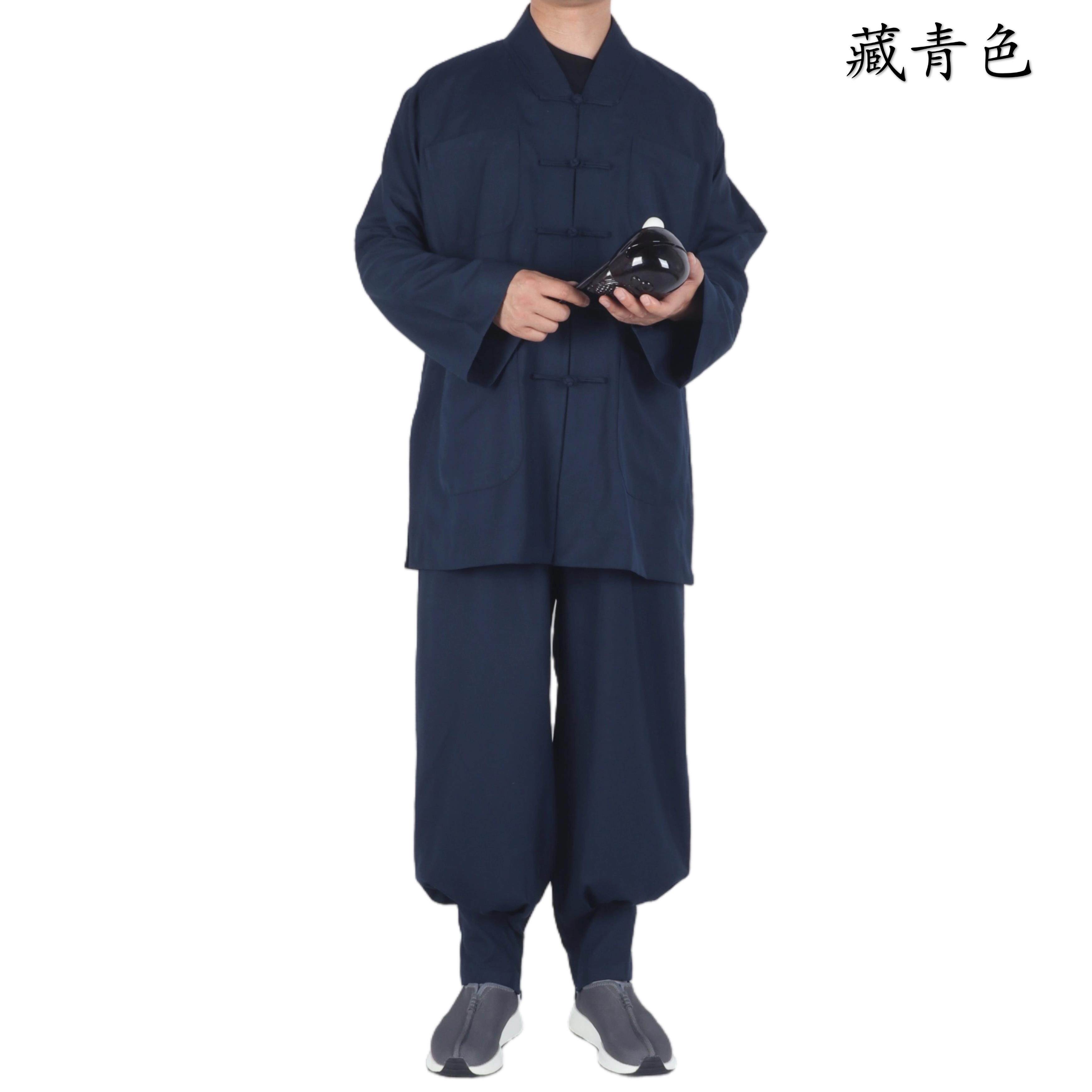 新款僧服短褂春秋季套装僧衣免绑腿秋款小褂套装 顺丰包邮
