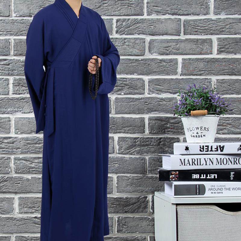 新款春秋僧服棉麻丝短褂套装出家人和尚服罗汉褂僧衣免绑腿小褂大