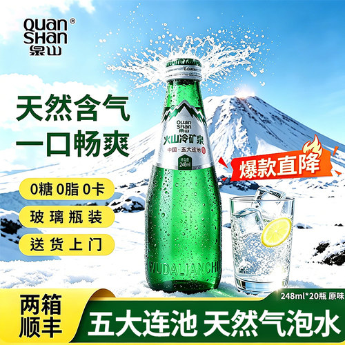 泉山气泡水五大连池矿泉水天然水