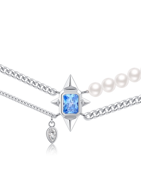 luluchang设计师瑞士蓝宝石项链