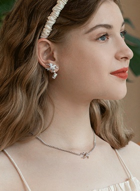 lulu chang设计师七夕节新款 情书系列鸽子信封银色耳钉耳饰SE228