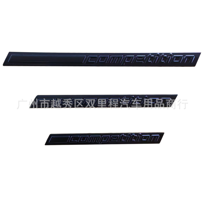 适用于宝马X1MX3MX4MX5MX6M改装 competition雷霆版车标车贴配件