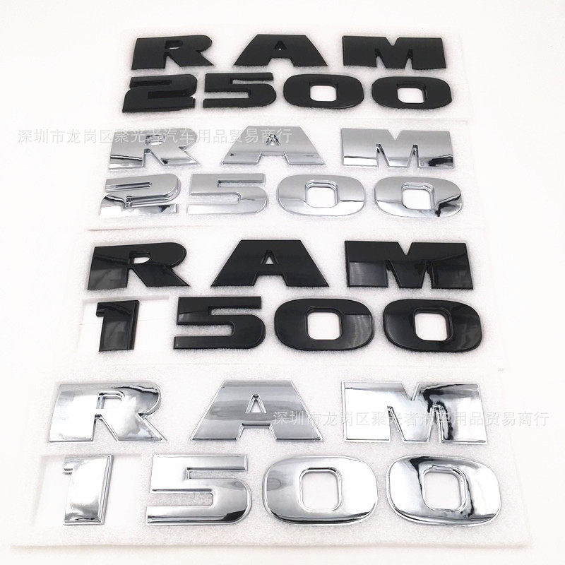 适用道奇ram 1500 2500 3500 英文贴标 公羊皮卡贴标 abs改装车标