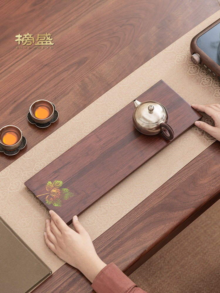 榜盛竹制茶盘小型干泡台2025年新款泡茶托盘长方茶台功夫茶具托盘