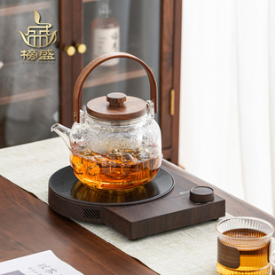 蓝牙煮茶器电陶炉玻璃煮茶壶烧水壶围炉高档小型煮茶炉 榜盛新款