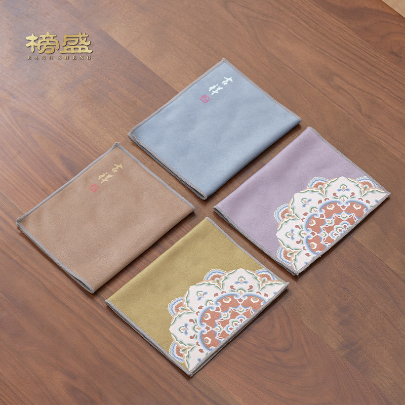 榜盛吸水茶巾茶布家用功夫茶具桌布桌垫轻奢高级感禅意风养壶巾