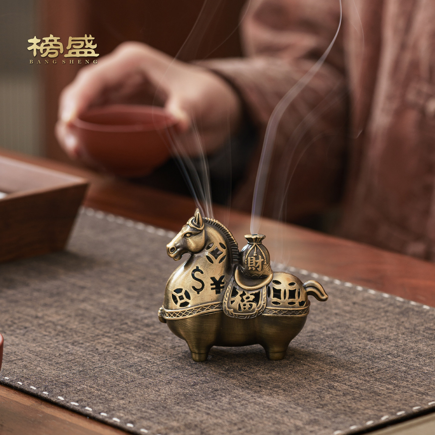 榜盛合金香炉中式复古家用室内香薰炉香座盘香炉书房禅意茶道摆件,餐饮具,茶道/香炉,淘宝优惠券,粉丝福利购,淘宝优惠卷