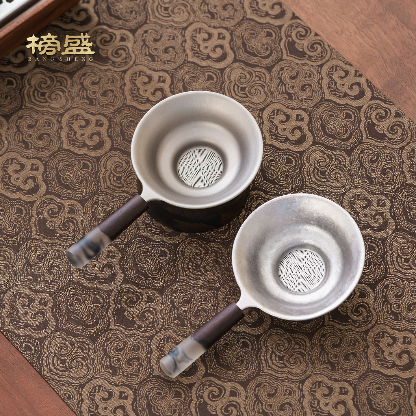 纯钛茶漏茶滤千孔一体滤茶器超细茶叶滤网茶隔公道杯高档过滤网