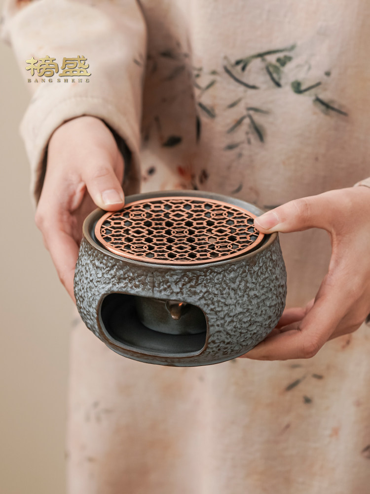 邦盛暖茶炉蜡烛泡茶底座保温茶炉中国风高底烘茶炉围炉泡茶炉
