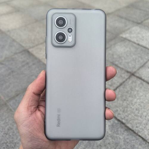 适用适用红米note11TPro简约防摔磨砂软壳note12turbo半透白保护套