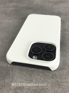 适用苹果13promax手机壳14Plus简约iphone12白色mini冷淡风11微磨砂XS大孔半包XR薄硬壳8P散热防指纹SE3新款